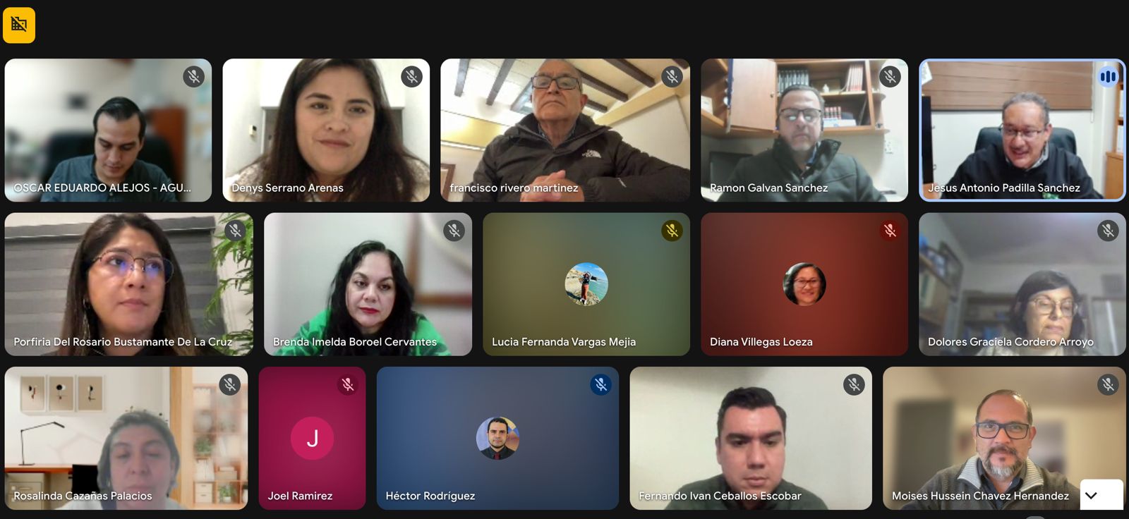Participantes del proyecto