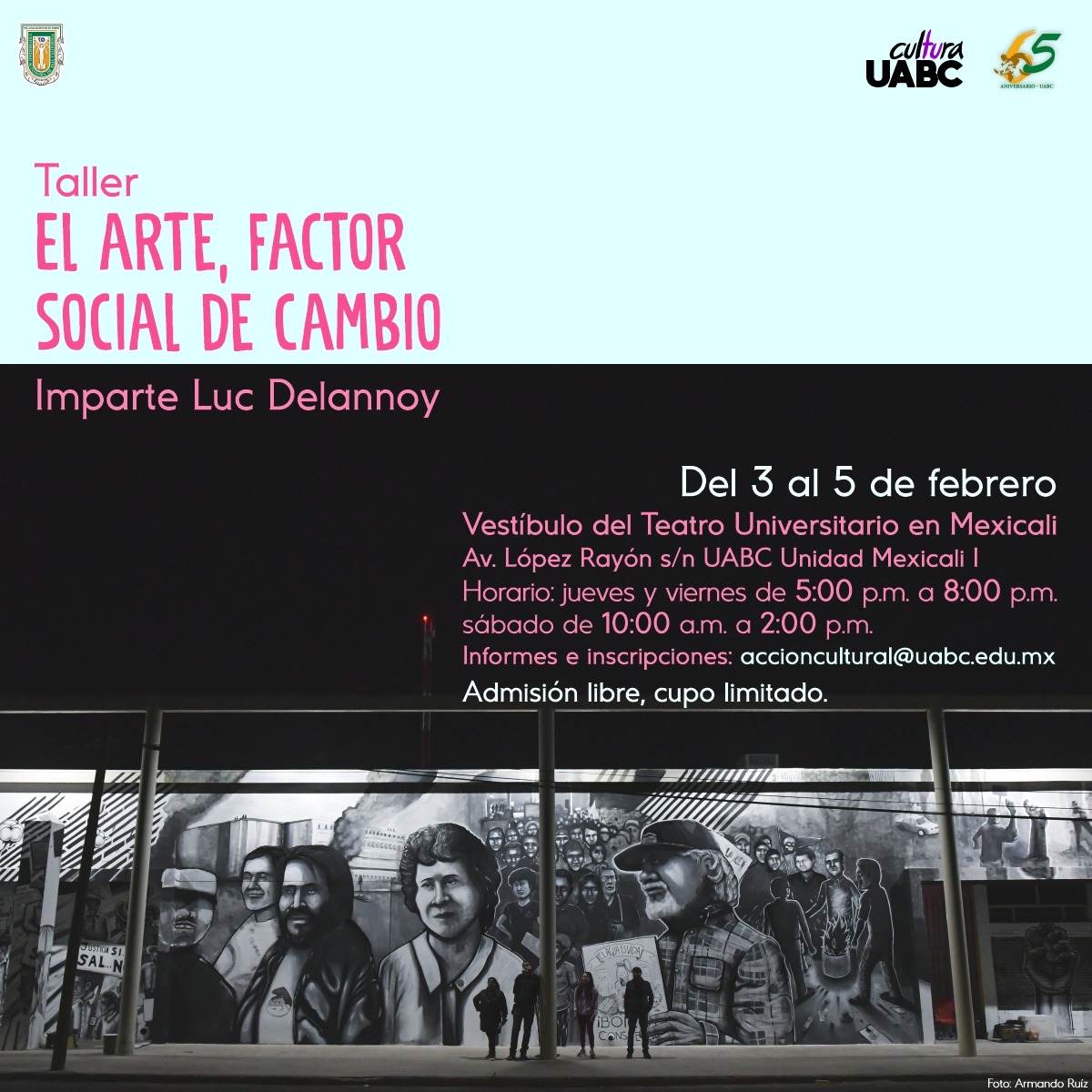 Taller El arte, factor social de cambio